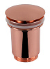 Донный клапан Remer 904CC114RL без перелива, медь глянцевая