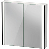 Картинка анонса товара «зеркальный шкаф duravit xviu xv71420b2b2 82 см черный матовый»