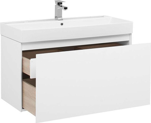 Тумба под раковину Aquanet Йорк 100 белый 00202091 Тумба под раковину Aquanet Йорк 100 белый 00202091