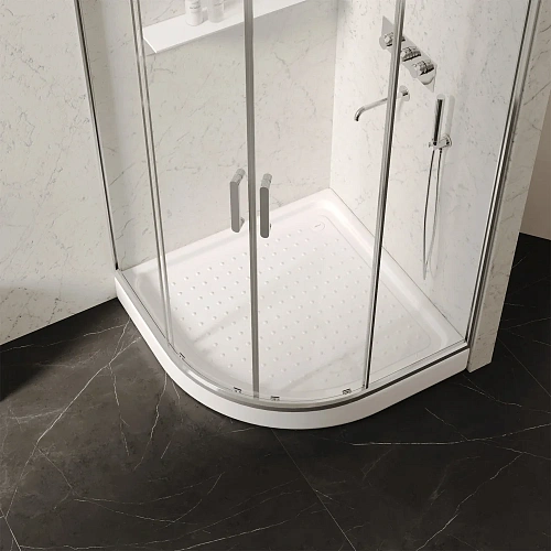 Душевой поддон ABBER AD3A080 80х80 четверть круга, акриловый, белый Душевой поддон ABBER AD3A080 80х80 четверть круга, акриловый, белый