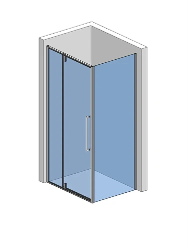 Боковая стенка AQUAme AQM7111-2 стекло 6мм, цвет профиля матовый черный 800x1950 Боковая стенка AQUAme AQM7111-2 стекло 6мм, цвет профиля матовый черный 800x1950