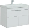Тумба под раковину Aquanet Ирис new 815 белый глянец (1 ящик, 2 дверцы) 00310150