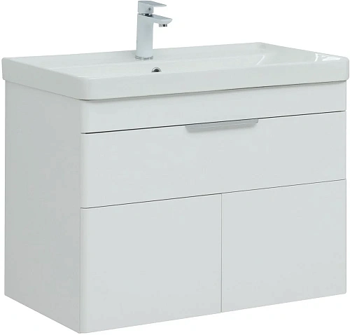 Тумба под раковину Aquanet Ирис new 815 белый глянец (1 ящик, 2 дверцы) 00310150 Тумба под раковину Aquanet Ирис new 815 белый глянец (1 ящик, 2 дверцы) 00310150