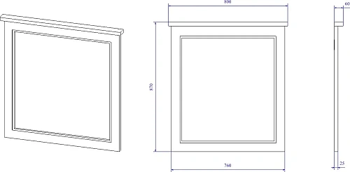 Зеркало STWORKI Хельсингборг 80 белое, квадратное, в стиле прованс, матовое 480814 Зеркало STWORKI Хельсингборг 80 белое, квадратное, в стиле прованс, матовое 480814