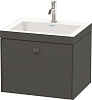 Картинка анонса товара «тумба с раковиной duravit brioso br4600n1022 60 см белый глянцевый»
