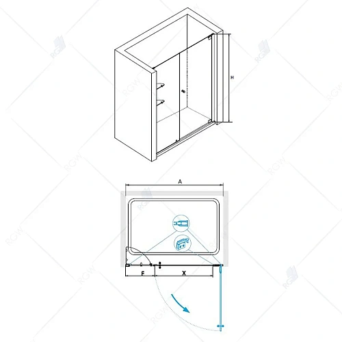Душевая дверь RGW HO-05 Hotel 01060514-11 Душевая дверь RGW HO-05 Hotel 01060514-11
