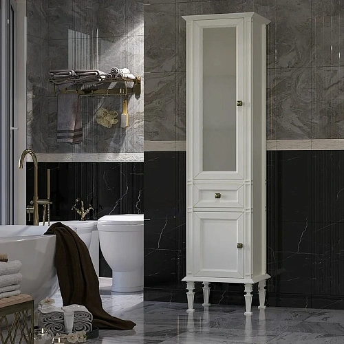 Шкаф-пенал Opadiris Кантара, слоновая кость, левый 00-00004342 Шкаф-пенал Opadiris Кантара, слоновая кость, левый 00-00004342