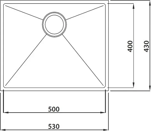Кухонная мойка Kaiser KSM KSM-5343 нержавеющая сталь Кухонная мойка Kaiser KSM KSM-5343 нержавеющая сталь