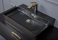Раковина Boheme керамика прямоугольная под смеситель Черная VALLESSI 875 Раковина Boheme керамика прямоугольная под смеситель Черная VALLESSI 875