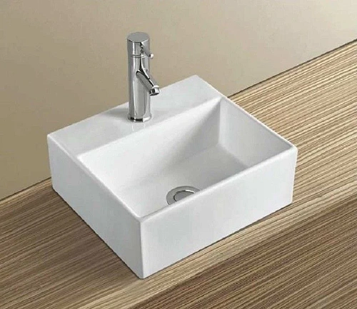 Раковина CeramaLux 9135 накладная/подвесная, белый Раковина CeramaLux 9135 накладная/подвесная, белый