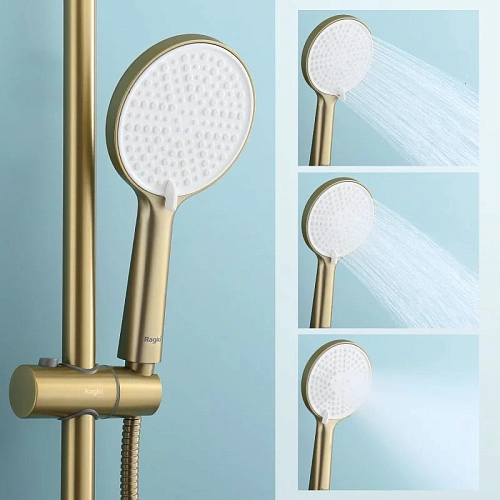 Душевая система Raglo R20.26.03, золотой сатин Душевая система Raglo R20.26.03, золотой сатин