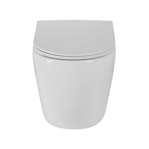 Унитаз приставной BelBagno SFERA-R BB2141CBR/BB902SC безободковый с сиденьем Унитаз приставной BelBagno SFERA-R BB2141CBR/BB902SC безободковый с сиденьем