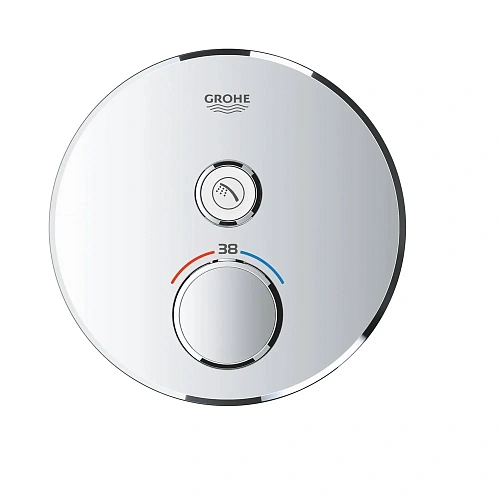 Смеситель для душа GROHE Grohtherm SmartControl на 1 выход, хром (29118000) внешняя часть термостата Смеситель для душа GROHE Grohtherm SmartControl на 1 выход, хром (29118000) внешняя часть термостата