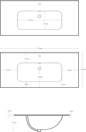 Раковина Aquanet Flat 90 белая 00284029 Раковина Aquanet Flat 90 белая 00284029