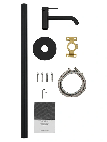 Смеситель для раковины Wonzon & Woghand STICK напольный, черный матовый (WW-88649905-MB) Смеситель для раковины Wonzon & Woghand STICK напольный, черный матовый (WW-88649905-MB)