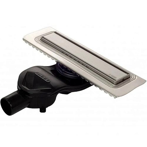 Душевой лоток BERGES В1 Keramik 500, матовый хром, S-сифон D50 H60 боковой 090116 Душевой лоток BERGES В1 Keramik 500, матовый хром, S-сифон D50 H60 боковой 090116