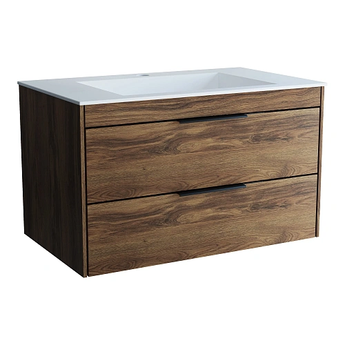 Тумба под раковину Vincea Chiara 2D 800 VMC-2C2800CO подвесная, С.Oak Тумба под раковину Vincea Chiara 2D 800 VMC-2C2800CO подвесная, С.Oak