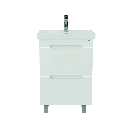 Тумба под раковину Onika Айленд 60 см 106160 напольная, белая (для Фостер 60) Тумба под раковину Onika Айленд 60 см 106160 напольная, белая (для Фостер 60)