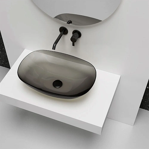 Раковина Vincea VBS-6T12B, 540x360x150, накладная, цвет черный Раковина Vincea VBS-6T12B, 540x360x150, накладная, цвет черный