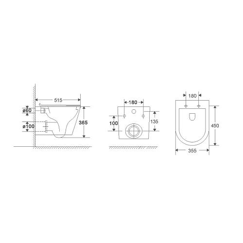 Унитаз подвесной Vincea Piatti VT1-11T безободковы, цвет белый, ультратонкое soft-close сиденье Унитаз подвесной Vincea Piatti VT1-11T безободковы, цвет белый, ультратонкое soft-close сиденье