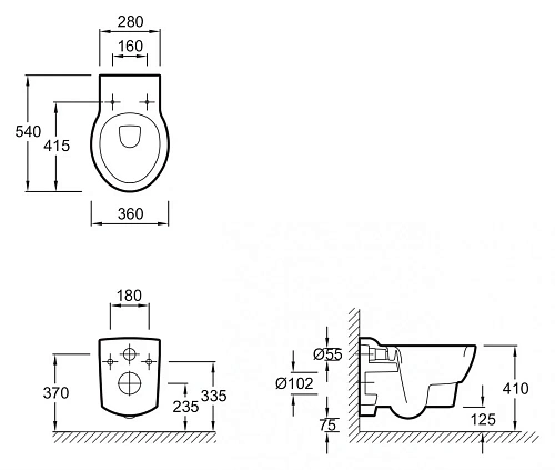 Унитаз подвесной Jacob Delafon Ove E1585-00 без сиденья Унитаз подвесной Jacob Delafon Ove E1585-00 без сиденья