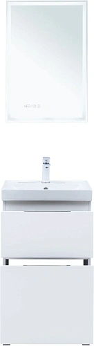 Тумба под раковину Aquanet Алвита New 50 00344131 напольная, белый матовый Тумба под раковину Aquanet Алвита New 50 00344131 напольная, белый матовый