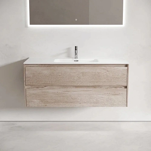 Тумба под раковину Sancos Libra LB120-1EG 1190х450х500 дуб галифакс натуральный, подвесная Тумба под раковину Sancos Libra LB120-1EG 1190х450х500 дуб галифакс натуральный, подвесная