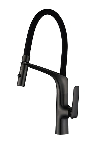 Смеситель для кухни Vincea VKF-115MB, черный Смеситель для кухни Vincea VKF-115MB, черный