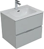 Тумба под раковину Aquanet Алвита New 60 2 ящика, серый 00277512