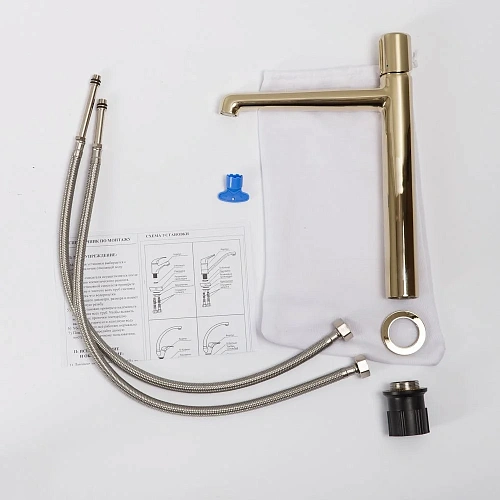 Смеситель для раковины BelBagno UNO UNO-LMC-ORO-W0 золото Смеситель для раковины BelBagno UNO UNO-LMC-ORO-W0 золото