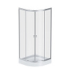 Картинка анонса товара «душевой уголок am.pm x-joy w88e-205-080mt64 twin slide c поддоном, 80x80, профиль хром матовый»