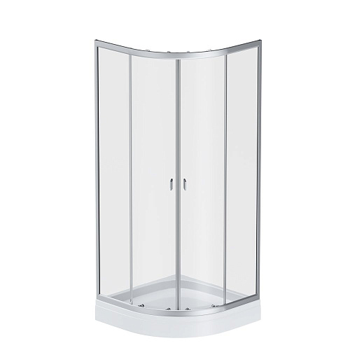 Душевой уголок AM.PM X-Joy W88E-205-080MT64 Twin Slide c поддоном, 80x80, профиль хром матовый Душевой уголок AM.PM X-Joy W88E-205-080MT64 Twin Slide c поддоном, 80x80, профиль хром матовый