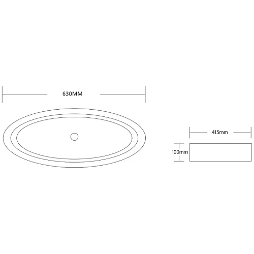 Раковина Ceruttispa CR7045 630х415х100 накладная, белая, овальная Раковина Ceruttispa CR7045 630х415х100 накладная, белая, овальная