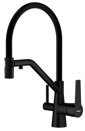 Смеситель для кухни Raglo R80.62.06 с гибким изливом с подключением к фильтру, черный Смеситель для кухни Raglo R80.62.06 с гибким изливом с подключением к фильтру, черный