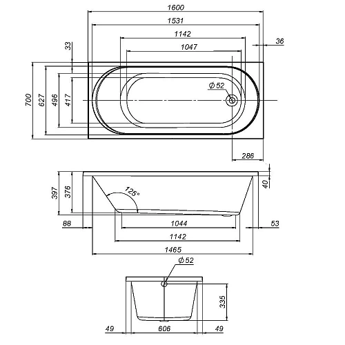 Акриловая ванна AM.PM X-Joy W94A-160-070W-A 160х70 Акриловая ванна AM.PM X-Joy W94A-160-070W-A 160х70