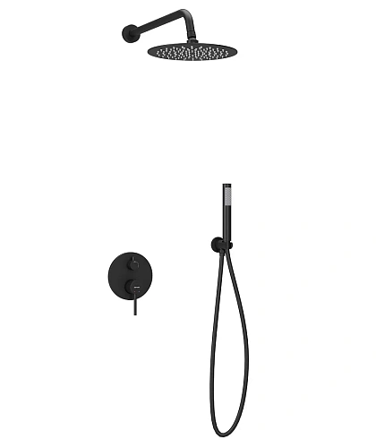 Душевая система Sancos Select SC3003MB встраиваемый, черный матовый Душевая система Sancos Select SC3003MB встраиваемый, черный матовый