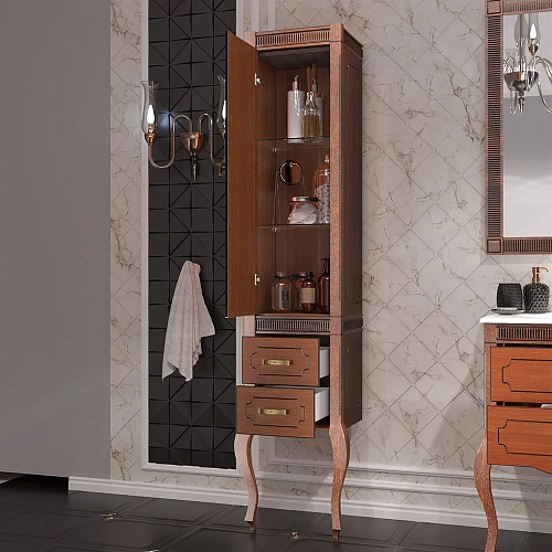 Шкаф-пенал Opadiris Фреско Z0000001821 светлый орех левый Шкаф-пенал Opadiris Фреско Z0000001821 светлый орех левый