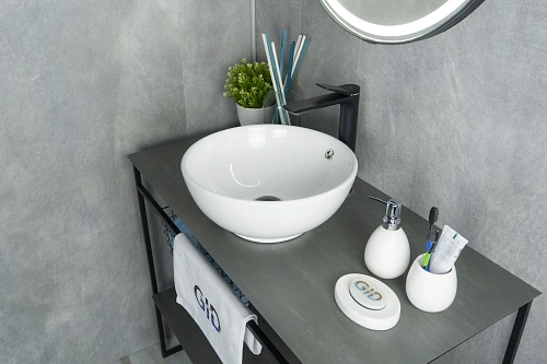 Раковина Gid N9002 51102 накладная белая 38.5x38.5x15 Раковина Gid N9002 51102 накладная белая 38.5x38.5x15