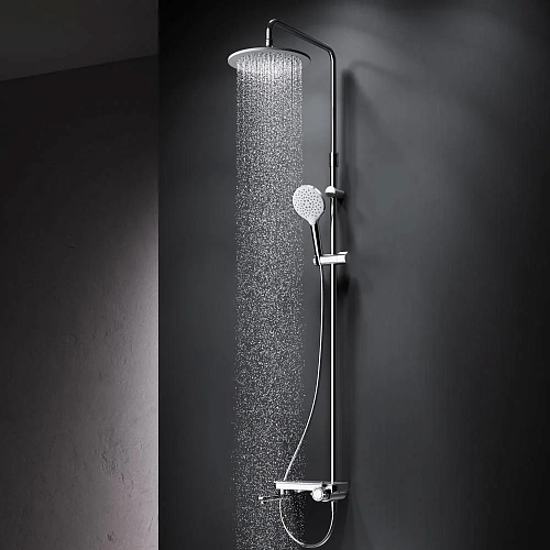 Душевая система AM.PM Like F0780700 штанга 1030-1460мм, верхний душ 220 мм Душевая система AM.PM Like F0780700 штанга 1030-1460мм, верхний душ 220 мм