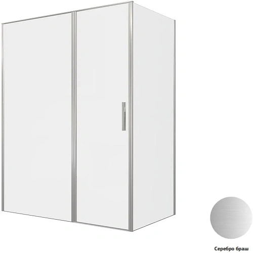 Душевой уголок Allen Brau Priority 160x90 3.31038.BA + 3.31044.BA серебро браш Душевой уголок Allen Brau Priority 160x90 3.31038.BA + 3.31044.BA серебро браш