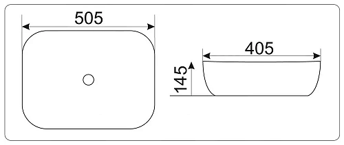 Раковина CeramaLux D1302H134 Раковина CeramaLux D1302H134