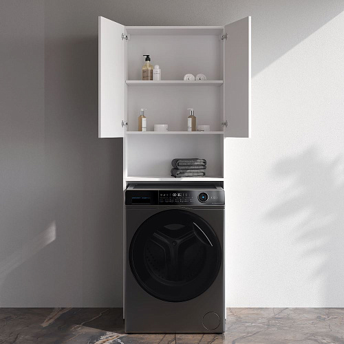 Шкаф AM.PM X-Joy M85CSX06521WG1 над стир.машиной с дверями и открытой полкой, узкий, 65 см, белый Шкаф AM.PM X-Joy M85CSX06521WG1 над стир.машиной с дверями и открытой полкой, узкий, 65 см, белый
