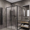 Душевой уголок Timo (T57R+T64) TDSS-130/03C-8R, раздвижная дверь 1300x2000, профиль черный, торцевое стекло TSS-900/03C-8 900x2000 Душевой уголок Timo (T57R+T64) TDSS-130/03C-8R, раздвижная дверь 1300x2000, профиль черный, торцевое стекло TSS-900/03C-8 900x2000