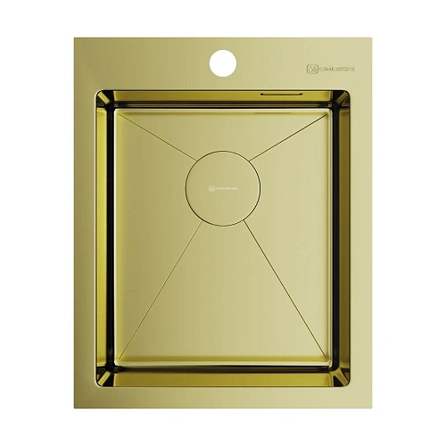 Кухонная мойка Omoikiri Akisame 41-LG нерж.сталь/светлое золото 4973080 Кухонная мойка Omoikiri Akisame 41-LG нерж.сталь/светлое золото 4973080