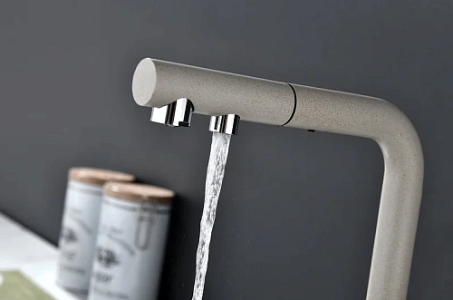 Смеситель для кухни Paulmark SERPENTINE бежевый Se213222-BE Смеситель для кухни Paulmark SERPENTINE бежевый Se213222-BE