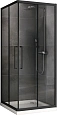 Душевой уголок ABBER Schwarzer Diamant AG02080BH 80x80 см универсальный, профиль черный, стекло прозрачное Душевой уголок ABBER Schwarzer Diamant AG02080BH 80x80 см универсальный, профиль черный, стекло прозрачное