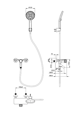 Смеситель для ванны Wonzon & Woghand темный графит (WW-FE05L221-BGG) Смеситель для ванны Wonzon & Woghand темный графит (WW-FE05L221-BGG)