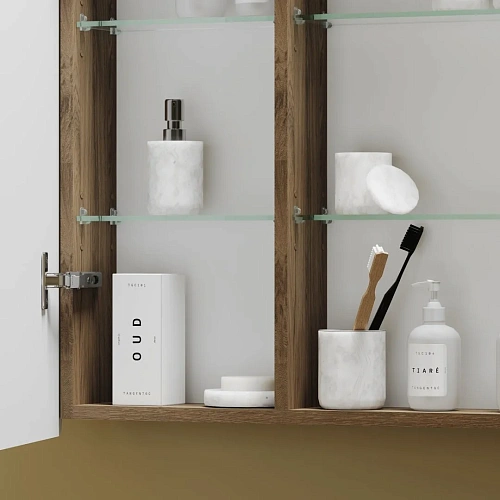 Зеркальный шкаф Sancos Mirror MI90ECH 890x150х740 мм, с LED подсветкой, дуб чарльстон Зеркальный шкаф Sancos Mirror MI90ECH 890x150х740 мм, с LED подсветкой, дуб чарльстон