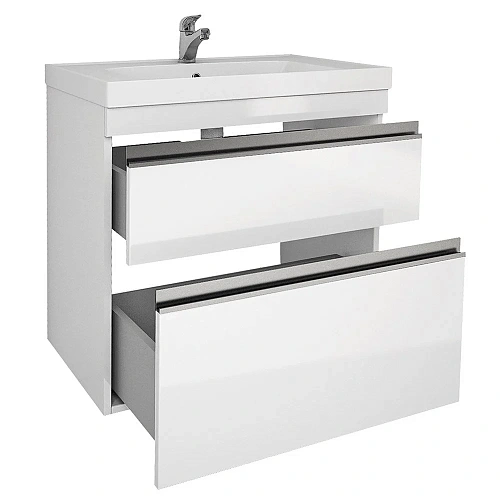 Тумба под раковину DREJA GRACE PLUS, 70 см, подвесная/напольная, 2 ящика, с опорами, белый глянец 99 99.0905 Тумба под раковину DREJA GRACE PLUS, 70 см, подвесная/напольная, 2 ящика, с опорами, белый глянец 99 99.0905