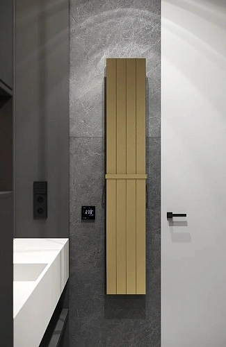 Полотенцесушитель электрический Boheme Flat MATT GOLD 725-MG Полотенцесушитель электрический Boheme Flat MATT GOLD 725-MG